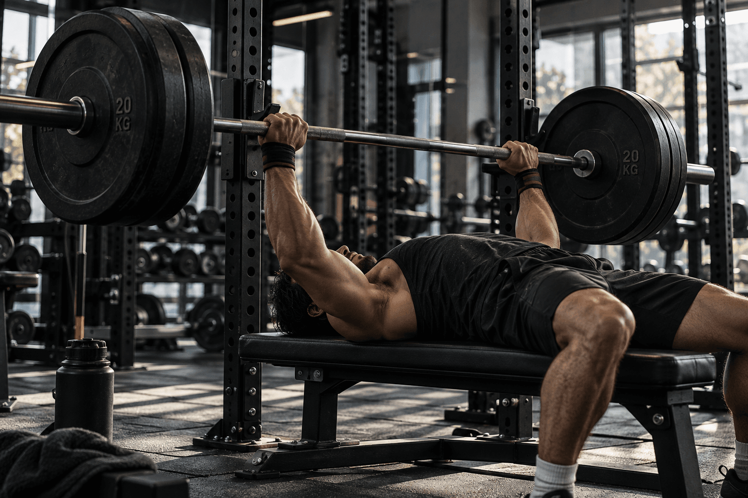 Barbell Bench Press being performed
